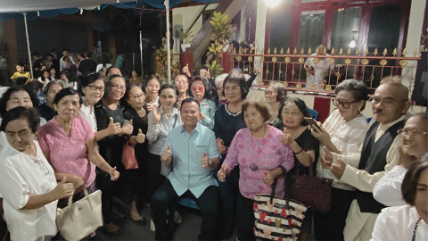 Ronny Sompie Hadiri Ibadah Syukuran 40 Hari Alm. Harry Piring